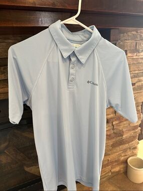 Columbia Men's sz S Zero Rules Marine Light Performance Polo
